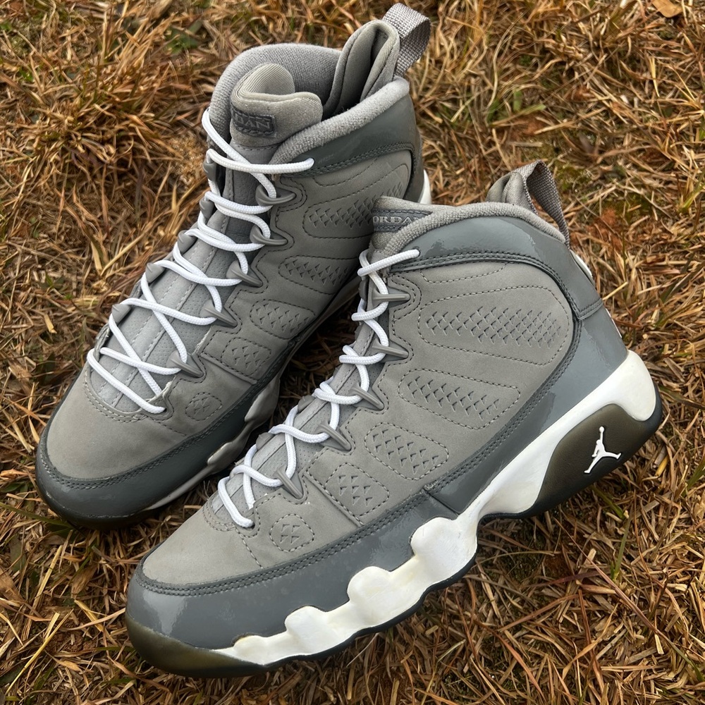 CLEAN Air Jordan 9 size 7 Womens 2012 Cool Grey Retro shoes